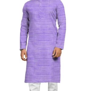 Men khadi cotton kurta with full sleeves casual embroidered kurta